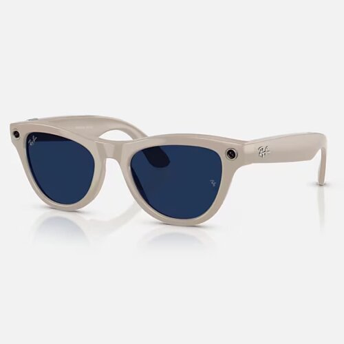 Ray-Ban Meta Skyler RW4010 (Shiny Сhalky Gray) (линзы- Transition Sapphire)