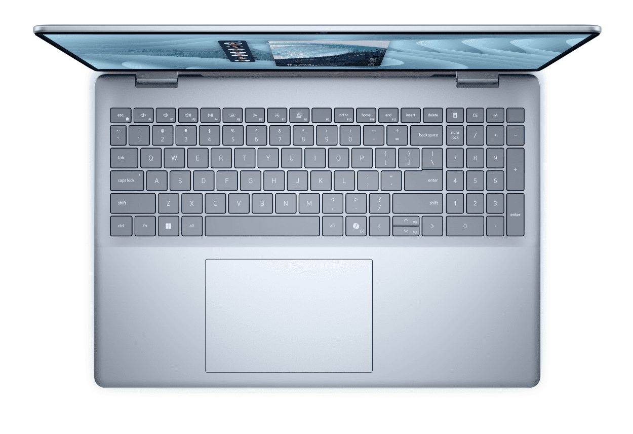 Ноутбук Dell Pro 16 Plus 2in1 (Intel Ultra 7 256V 2200MHz/16Gb/1024Gb SSD/16.0"/1920x1200/Touch/Intel Arc Graphics/Wi-Fi/Bluetooth/Windows 11 Home) Серый