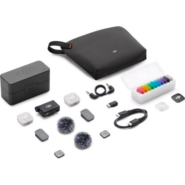 Комплект беспроводных микрофонов DJI Mic Mini 2 (2 TX + 1 RX + Зарядный футляр)