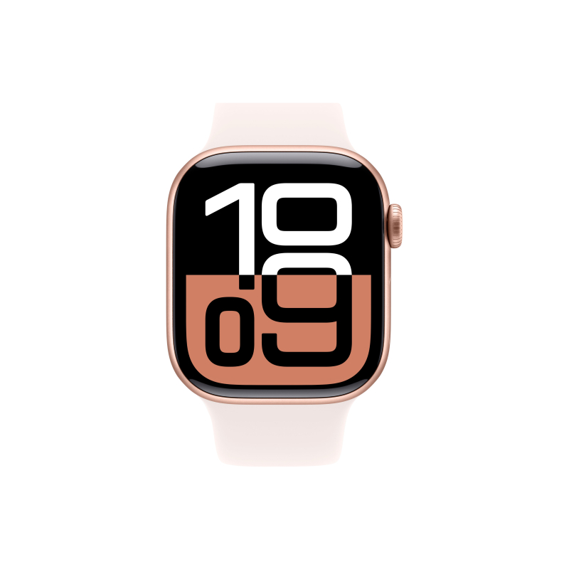 Apple Watch Series 10 GPS 46mm Rose Gold S/M/L Aluminum Sport Band
