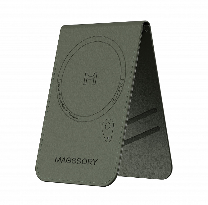 Кошелек-кардхолдер Magssory Geotag Magnetic Khaki