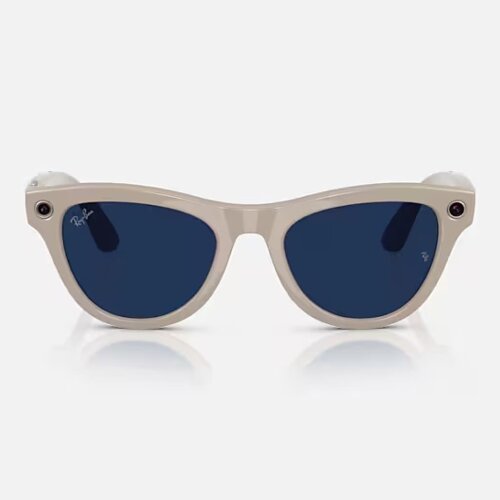 Ray-Ban Meta Skyler RW4010 (Shiny Сhalky Gray) (линзы- Transition Sapphire)