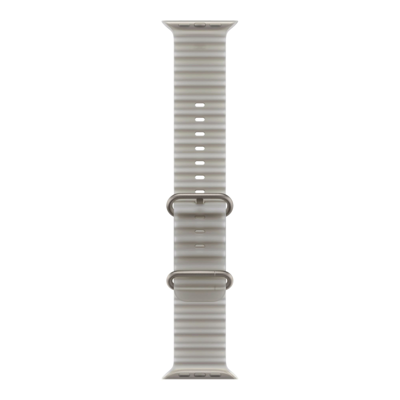 Apple Watch Ultra 4 (49 mm) - Titanium "Natural" + Ocean Band "Translucent Gray"