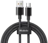 Кабель Mcdodo USB to Type-C Colorfull Crystal Series 1.2 m (6A QC 2.0/3.0/4.0 ) CA-3650 Black