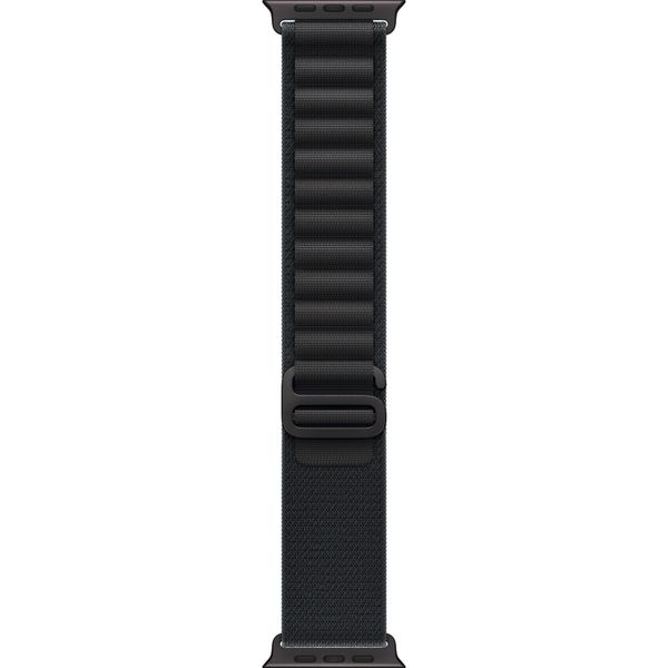 Apple Watch Ultra 3 49mm Black Titanium Case, Alpine Loop (Black)