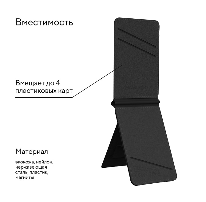 Кошелек-кардхолдер Magssory Ultima Geo Photo Wallet Midnight