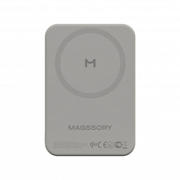 Беспроводной внешний аккумулятор Magssory Pride 5K, с магнитами, совместимый с MagSafe, с поддержкой Qi2