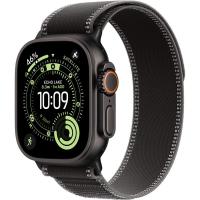 Apple Watch Ultra 3, 49mm, Black Titanium, Trail Loop Black/Charcoal
