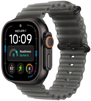 Apple Watch Ultra 4 (49 mm) - Titanium "Black" + Ocean Band "Translucent Black"