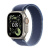 Apple Watch Ultra 3 49mm Natural Titanium Case, Trail Loop (Blue/Bright Blue)