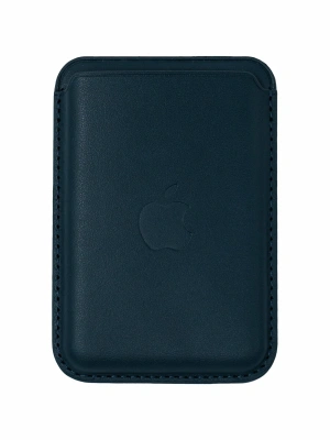 Картхолдер Apple Leather Wallet with MagSafe Blue (реплика)