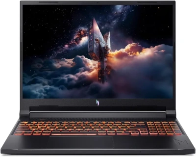 Ноутбук Acer Nitro V16 AI ANV16-42-R309 (AMD Ryzen 5 240 4300MHz/16GB/512GB SSD/16"/1920x1200/180Hz/Nvidia Geforce RTX 5050 8Gb/Wi-Fi/Bluetooth/Windows 11 Home) Черный
