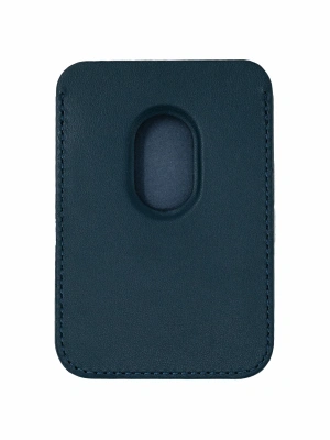 Картхолдер Apple Leather Wallet with MagSafe Blue (реплика)