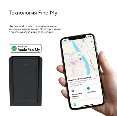 Кошелек-кардхолдер Magssory Ultima Geo Photo Wallet Midnight