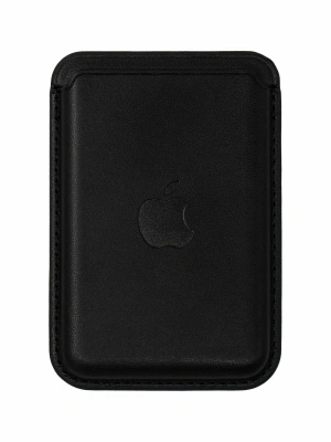 Картхолдер Apple Leather Wallet with MagSafe Black (реплика)