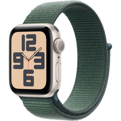 Apple Watch SE 2024  GPS 40mm Starlight Aluminium Lake Green Sport Loop