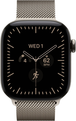 Apple Watch Series 12 (46 mm) - Titanium "Natural" + Milanese Loop "Natural"