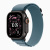 Apple Watch Ultra 3 49mm Black Titanium Case, Alpine Loop (Light Blue)