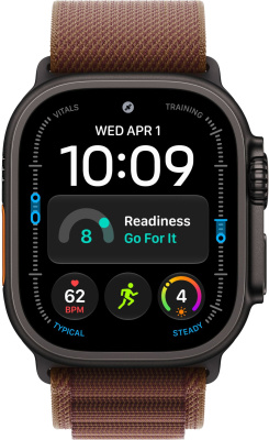 Apple Watch Ultra 4 (49 mm) - Titanium "Black" + Alpine Loop "Burgundy"