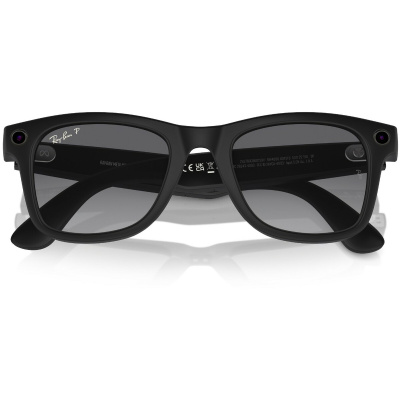 Ray-Ban Meta Wayfarer RW4008 (Mate Black) (линзы -Polar Gradient Graphite) S53
