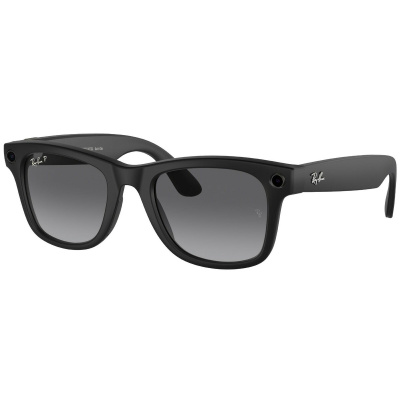 Ray-Ban Meta Wayfarer RW4008 (Mate Black) (линзы -Polar Gradient Graphite) S53